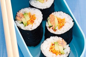 Salmon Roll- healthy fast food options for lunch - refer best 10 protein menus